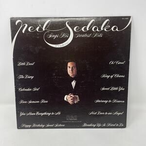 1975 Neil Sedaka Sings His Greatest Hits vinyl LP